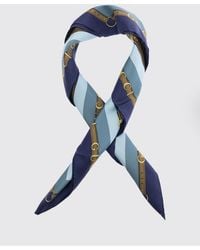 Gucci - Square Silk Twill Foulard With Graphic Print And Straight Hem - Lyst