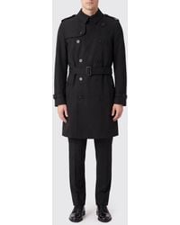 Burberry - Double-Breasted Knee-Length Cotton Trench Coat With Belt - Lyst