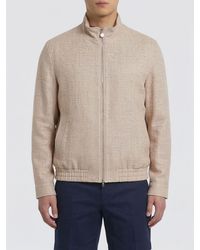 Brunello Cucinelli - Wool And Linen Blend Bomber Jacket - Lyst