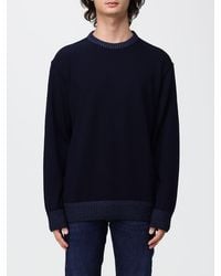 Paul & Shark - Paul &Amp Shark 100% Wool Crewneck Jumper With Ribbed Trims - Lyst