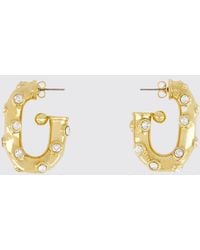 Rabanne - Crystal Hoop Earrings - Lyst