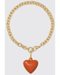 Roxanne Assoulin - Brass Bracelet With Enamelled Charm - Lyst