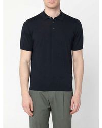Drumohr - Cotton Knit Polo Shirt - Lyst