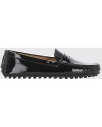Tod's - Driver Patent Leather Loafers - Lyst
