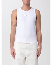 Maison Kitsuné - Maison Kitsun&Eacute Organic Cotton Tank Top With Logo - Lyst