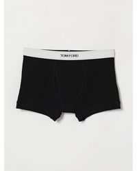 Tom Ford - Slim Fit Stretch Cotton Boxer Briefs With A Logo Waistband - Lyst