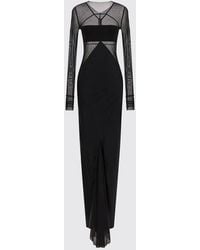 Rick Owens - Long-Sleeved Stretch-Jersey Long Evening Gown - Lyst