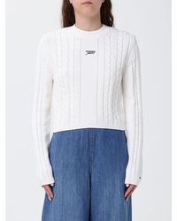 Tommy Hilfiger - Cotton Knit Top With Logo - Lyst