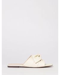 Coccinelle - Furoshiki Leather Slippers With Bow - Lyst