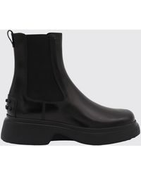 Tod's - Leather Chelsea Ankle Boots - Lyst