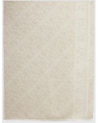 Max Mara - Sciarpa Di Lana E Seta Con Monogramma - Lyst