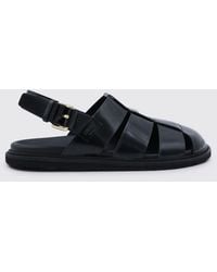 Moschino - Perforated Leather Sandals - Lyst