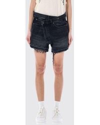 R13 - Asymmetric Denim Shorts - Lyst
