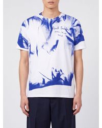 Paul Smith - Graphic Print Organic Cotton T-Shirt With Logo - Lyst