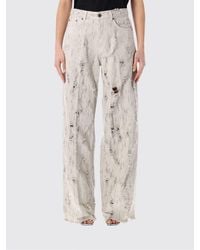 Haikure - Distressed Denim Wide-Leg Jeans - Lyst