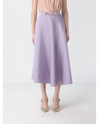 Elisabetta Franchi - Satin Skirt - Lyst
