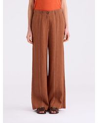 Momoní - Momon&Igrave Linen Blend Palazzo Trousers - Lyst