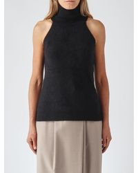 Max Mara - Slim Fit Wool And Cashmere Off-The-Shoulder Top - Lyst