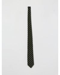 Emporio Armani - Silk Tie With Monogram - Lyst