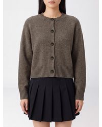 Loulou de Saison - Remus Merino Wool Crewneck Cardigan - Lyst