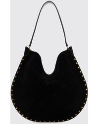Isabel Marant - Oskan Suede Hobo Bag With Studs And Half-Moon Shape - Lyst