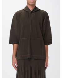 Homme Plissé Issey Miyake - Homme Plissé Issey Miyake Pleated Crêpe Hoodie - Lyst