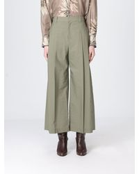 Brunello Cucinelli - Cotton Poplin Wide Leg Trousers - Lyst