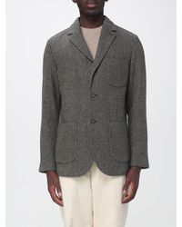 Sebago - Short Single-Breasted Polyester Blazer With Lapels And Patch Pockets - Lyst