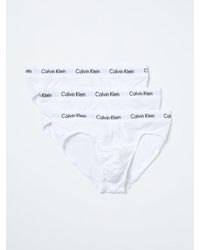 Calvin Klein - Set 3 slip in cotone stretch - Lyst