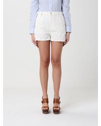 7 For All Mankind - Cotton Denim Shorts - Lyst