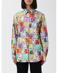 Moschino - Relaxed-Fit Cotton Shirt With All-Over Graphic Print - Lyst