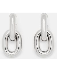 Rabanne - Double Xl Link Brass Earrings - Lyst