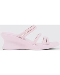Camper - Louise Leather Wedge Sandals - Lyst