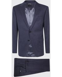 ZEGNA - Pinstripe Single-Breasted Pure Wool Suit - Lyst