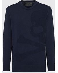 Philipp Plein - Skull Print Wool And Cotton Crewneck Jumper For A Rock-Inspired Look - Lyst