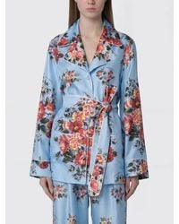 Dolce & Gabbana - Dolce &Amp Gabbana Silk Shirt With Floral Print - Lyst