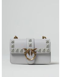 Pinko - Borsa Love One Mini in pelle con borchie - Lyst