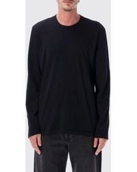 James Perse - Long-Sleeved Cotton T-Shirt With Crew Neck - Lyst