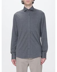 Brunello Cucinelli - Slim Fit Cotton And Silk Shirt With French Collar - Lyst