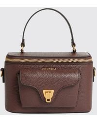 Coccinelle - Beat Generation Small Grained Leather Shoulder Bag With Top Handle - Lyst