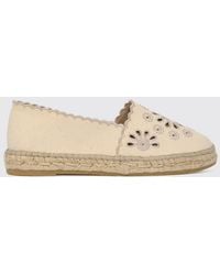 MC2 Saint Barth - Cotton Canvas And Sangallo Espadrilles - Lyst