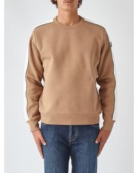 Colmar - Crewneck Cotton Blend Sweatshirt With Contrast Logo And Ribbed Trims - Lyst