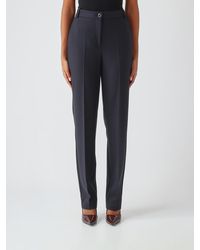 Pinko - High-Waisted Straight-Leg Trousers - Lyst
