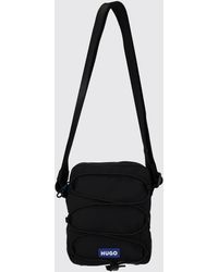 HUGO - Vytal Recycled Nylon Crossbody Bag With Zip Closure And Applied Logo - Lyst