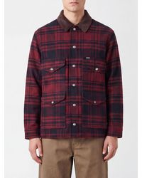 Filson - Spokane Tartan Wool Shirt Jacket With Contrast Velvet Collar - Lyst