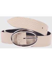 Orciani - Hammered Leather Belt - Lyst