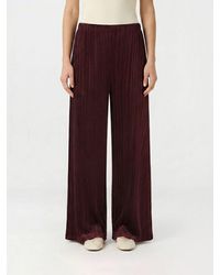 Pleats Please Issey Miyake - Pleated Polyester Trousers - Lyst