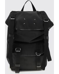 Maison Margiela - Nylon Backpack With Four Stitches Logo And Flap Closure - Lyst