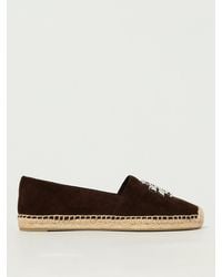 Tory Burch - Espadrilles Double T En Daim - Lyst