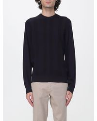 Manuel Ritz - Pullover Aus Merinowollmischung Mit Gerippten Abschlüssen - Lyst